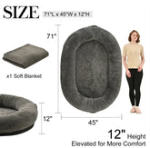 SnuggleNest™ Human-Sized Dog Bed